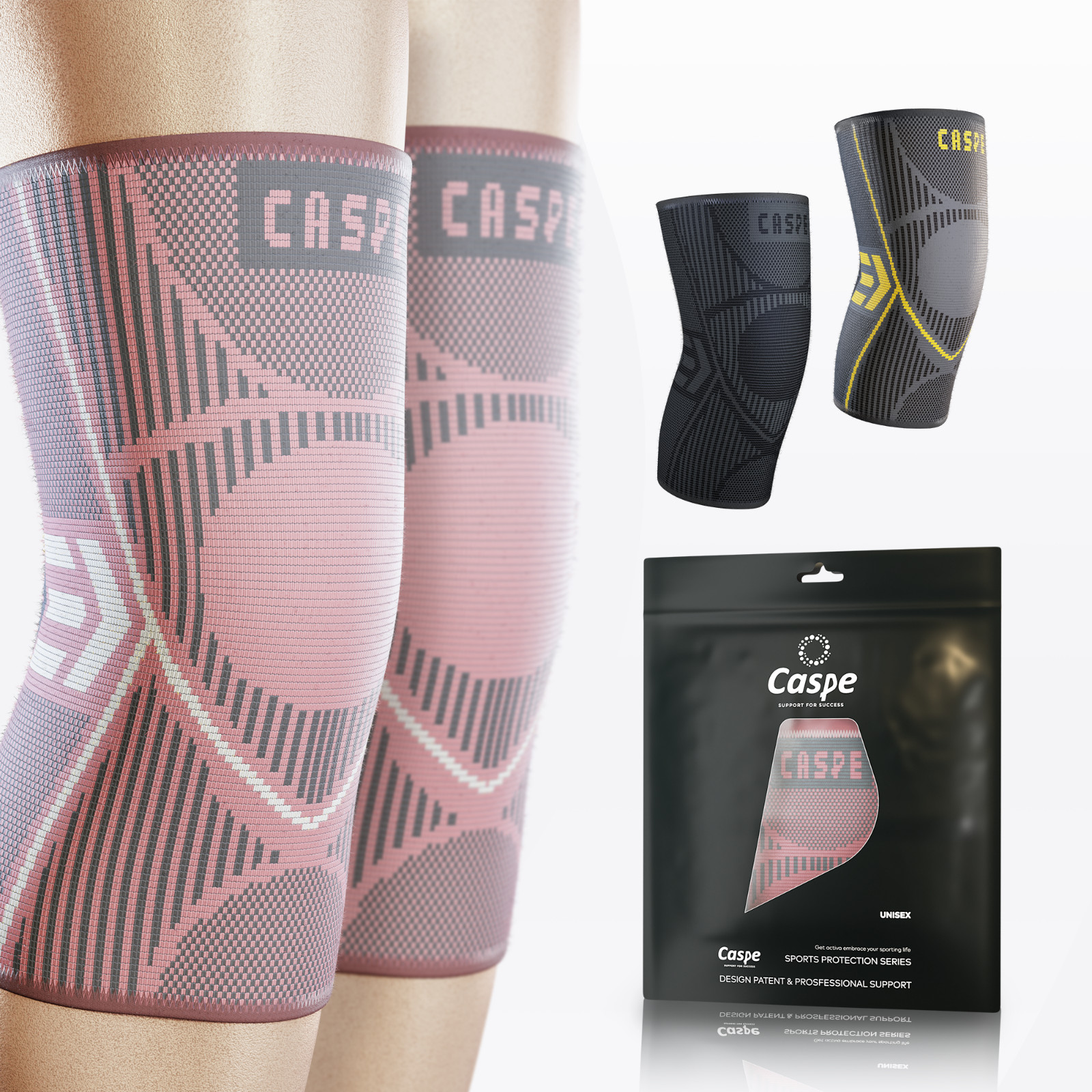 2-Pack Knee Sleeve Compression Brace Support Sport Joint Pain Arthritis Relief
