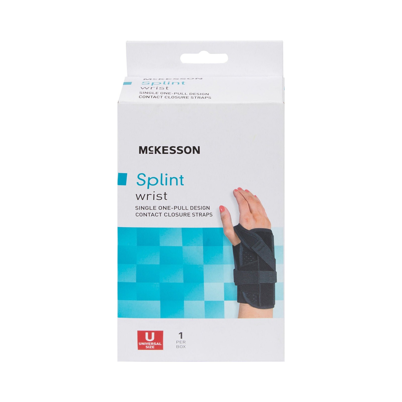 McKesson Single-Pull Lace Closure / Hook and Loop Strap Closure Wrist Brace for