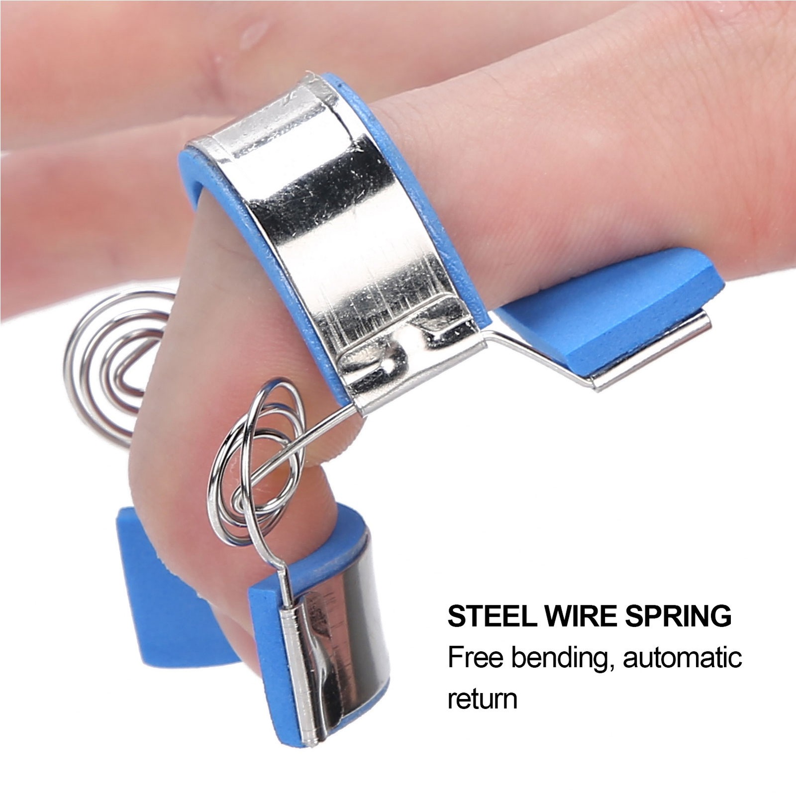 Stainless Steel Finger Rehabilitation Trainer Sprain Fracture Fixing Finger