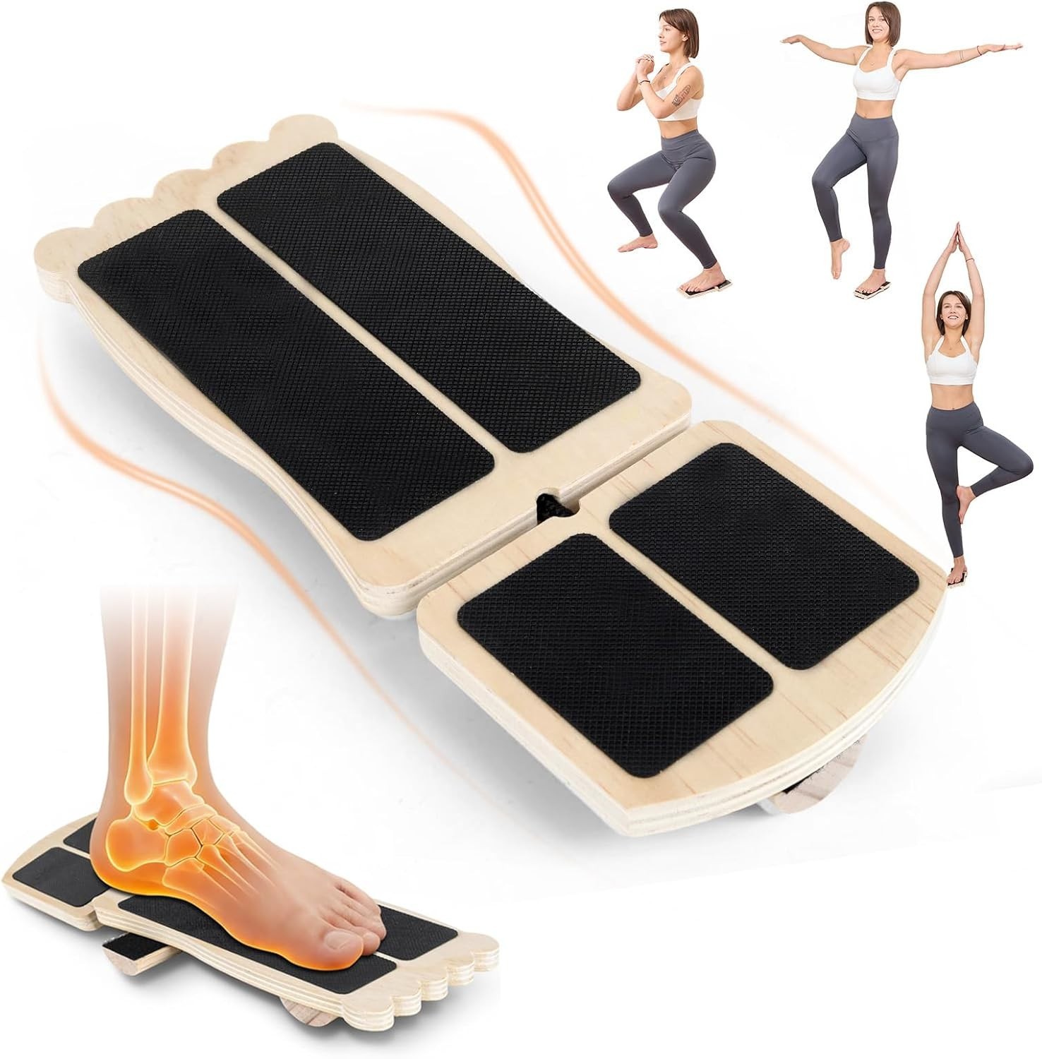 Ankle Strengthener Balance Board for Recovery from Sprains & Plantar Fasciitis