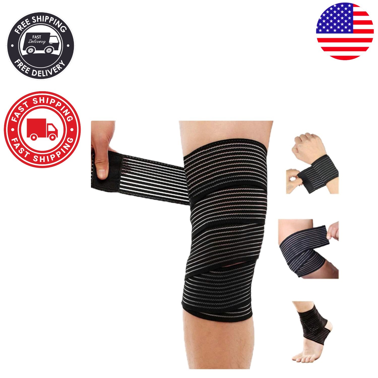 Adjustable Extra Long Knee & Leg Support Wrap – Effective for Arthritis Relief