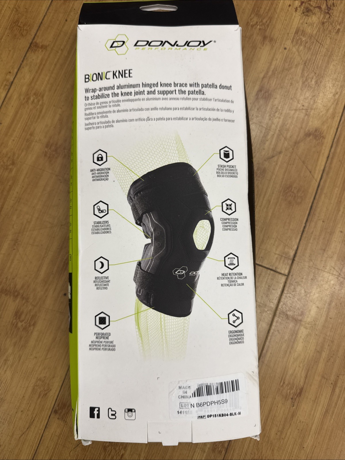 DonJoy Performance Bionic Knee Brace Black Medium