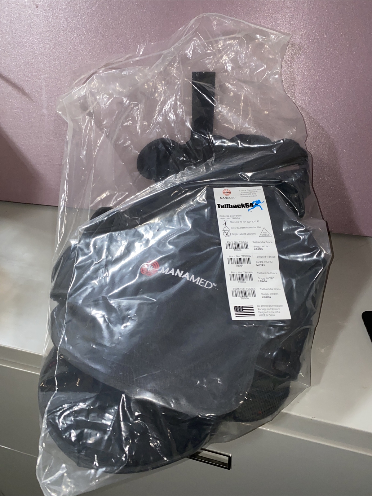 manamed tailback 64 Back Brace TB064