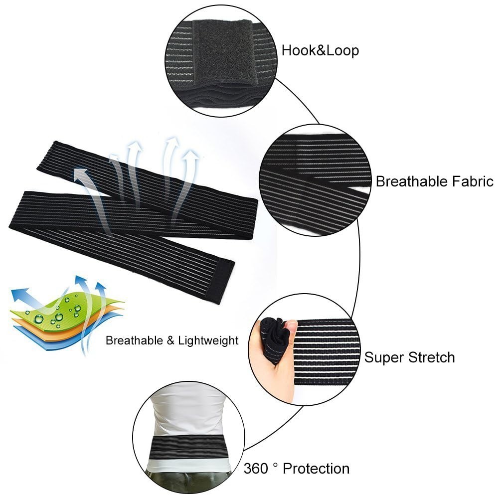 Lightweight Adjustable Lumbar Support Belt – Breathable Compression Wrap for …