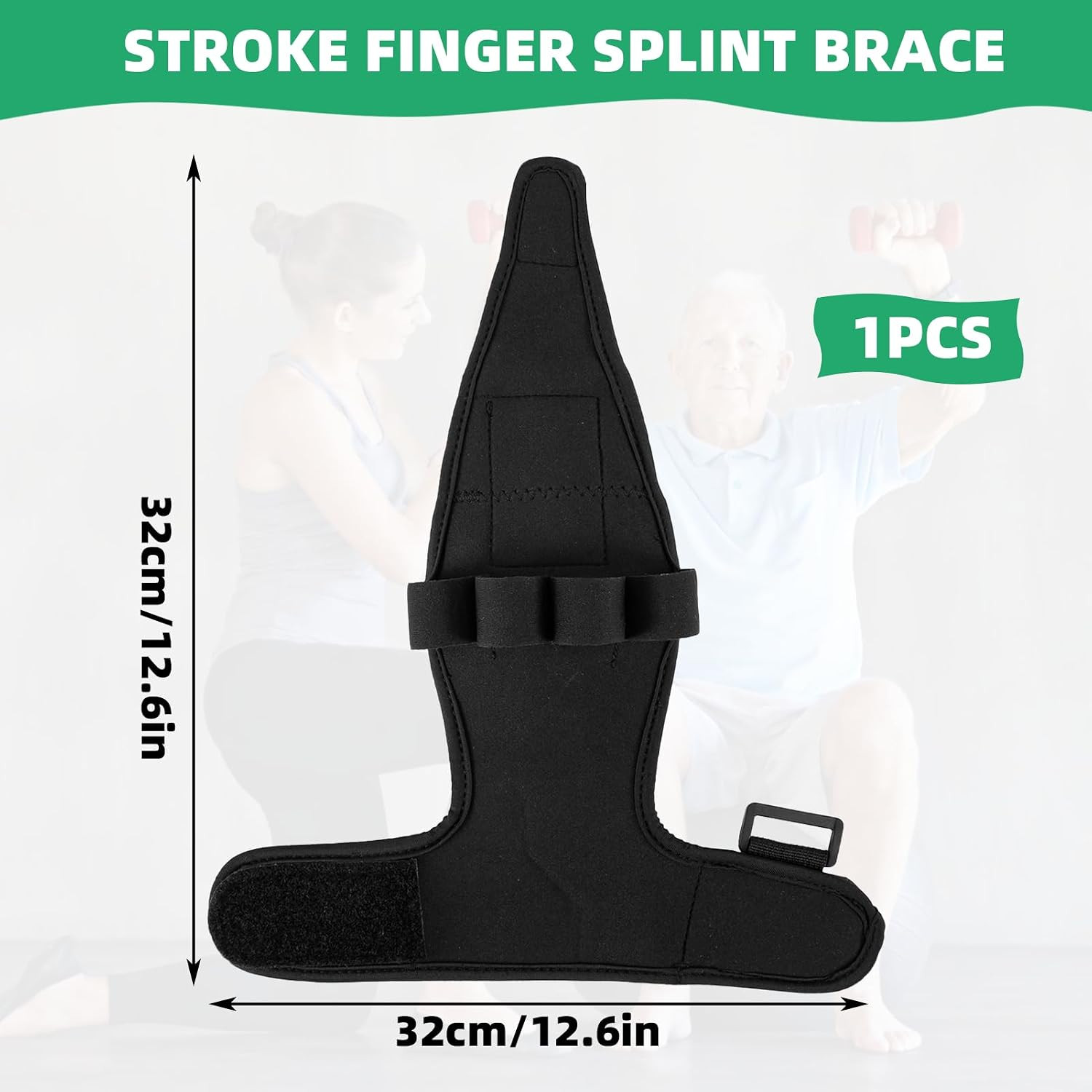 Stroke Hand Rehabilitation Glove, Finger Splint for Anti-Spasticity Training to