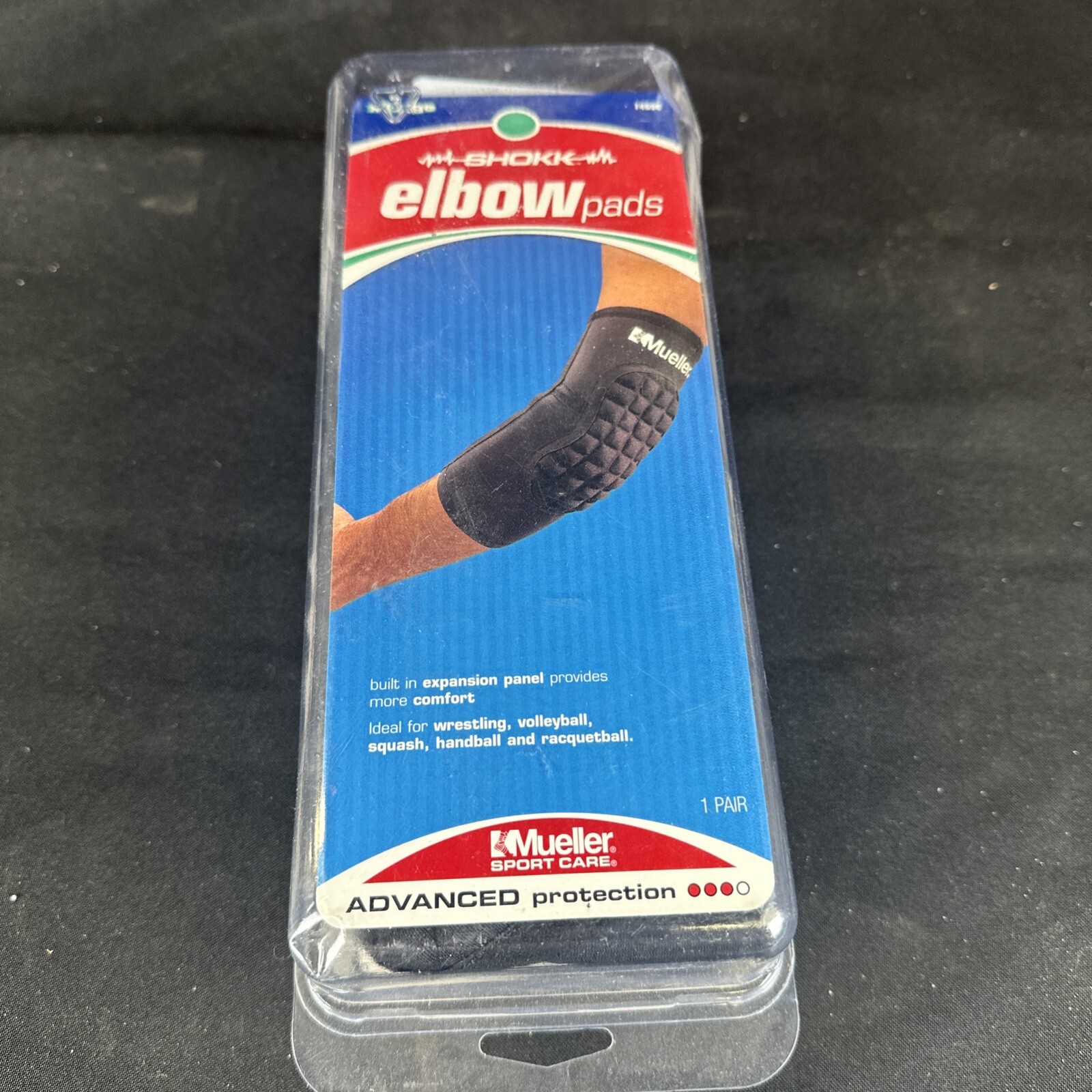 NOS Mueller Shokk Elbow Pads Sz XL Athletic Trainer Protection Sports
