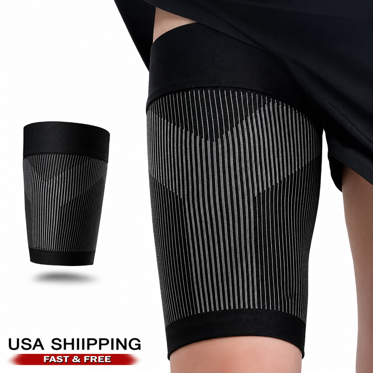 Leg Brace Compression Support Hip Sciatica Nerve Pain Relief Thigh Hamstring New