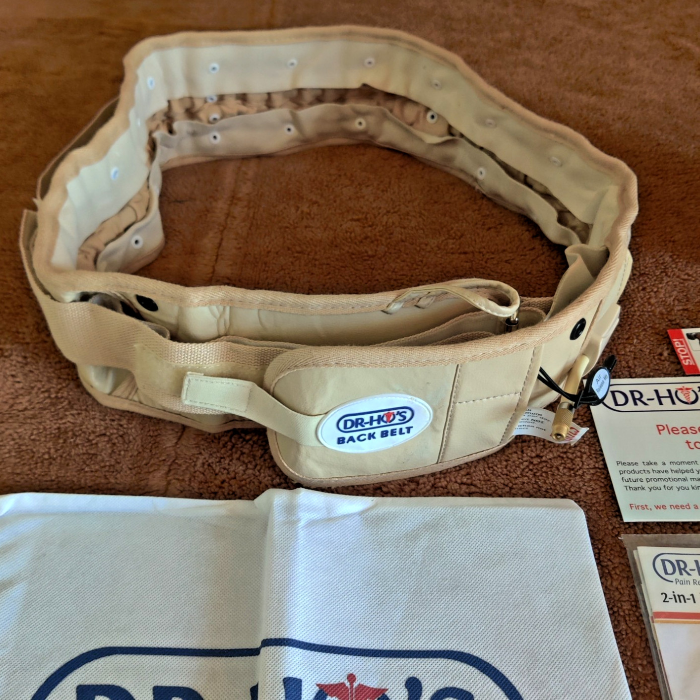 DR-HO’S 2-in-1 Decompression Belt Lower Back Pain Relief Size A 42-55 Inches