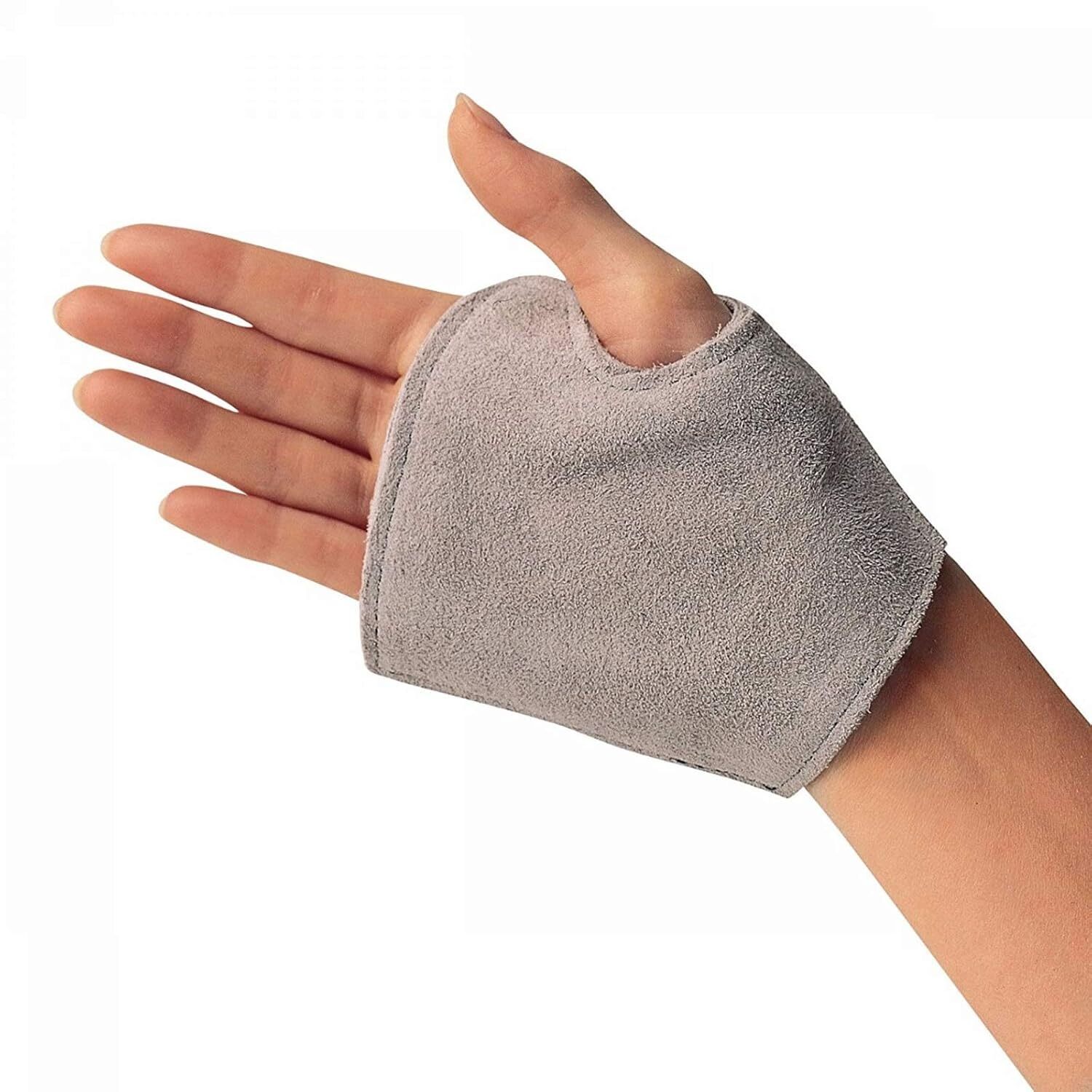 Wheelchair Pushing Fingerless Gloves Suede Material Comfortable Grip