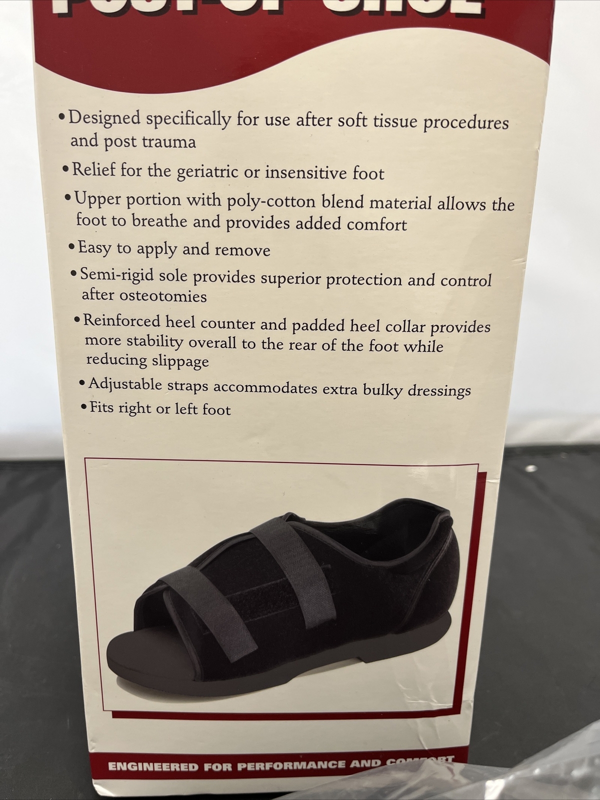 OTC Post-Op Shoe, Soft Top, for Men & Women, Unisex
