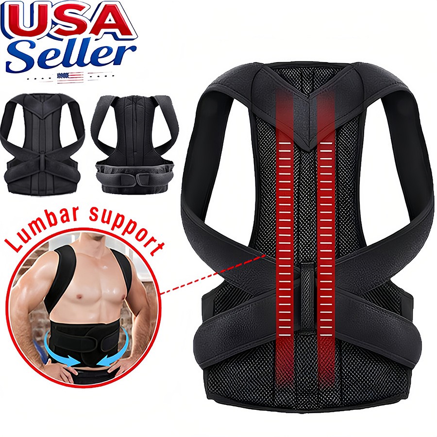 Back Brace Support for Lower Back, Herniated Disc, Scoliosis Pain Relief
