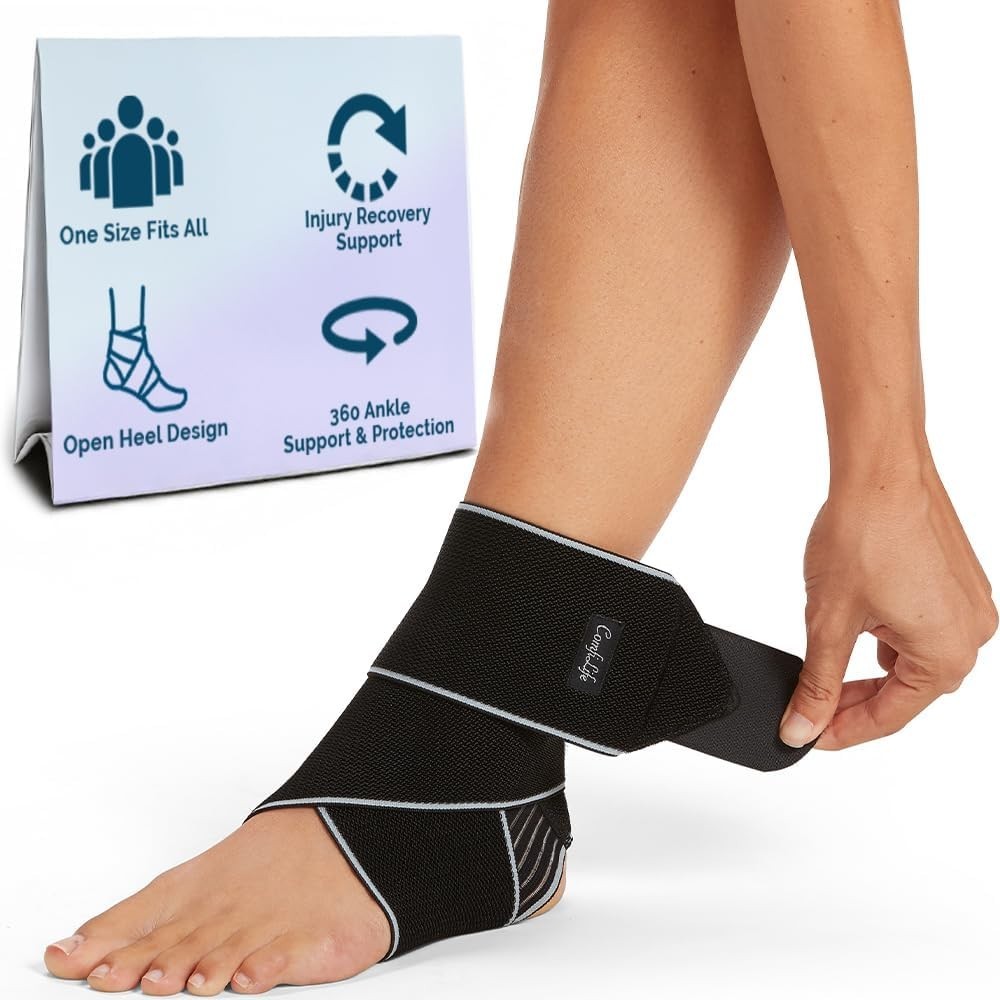 Unisex Adjustable Compression Ankle Sleeve – Ideal for Plantar Fasciitis Relief