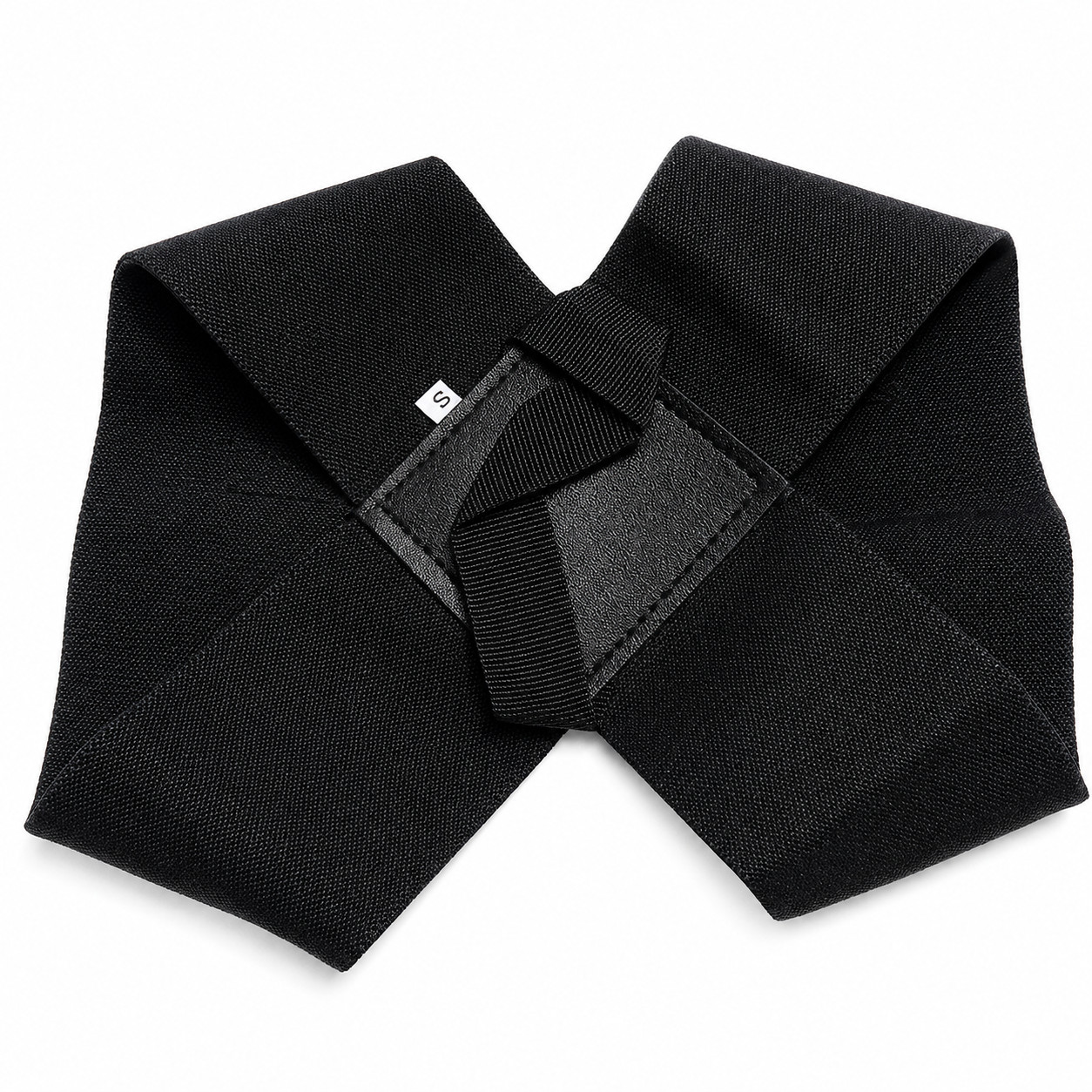 Unisex Elastic Posture Corrector Shoulder Back Brace Support Belt Black S/M