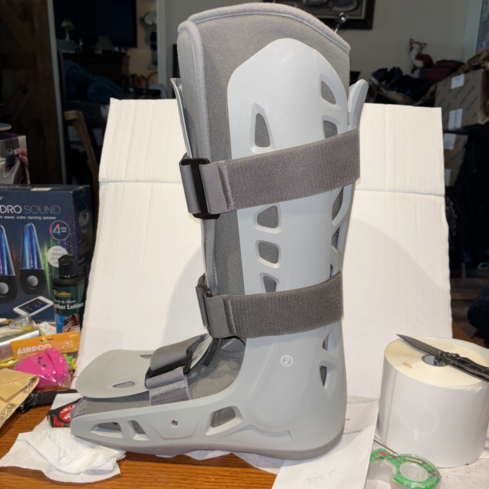 Aircast AirSelect Soft Strike Walker Boot XL Gray w/ Hook & Loop Closure by DJO
