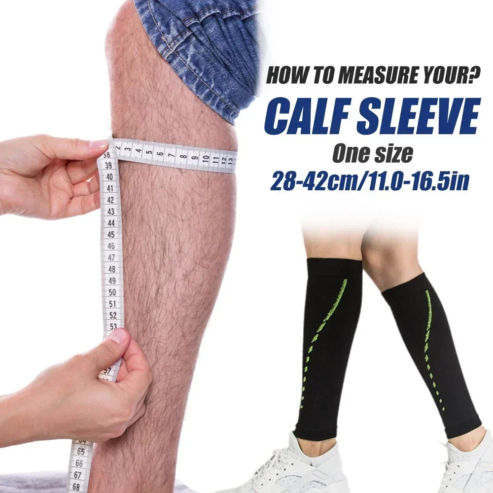 1 Pair Calf Compression Sleeves Slim Leg Compression Socks for Calves Running Wo