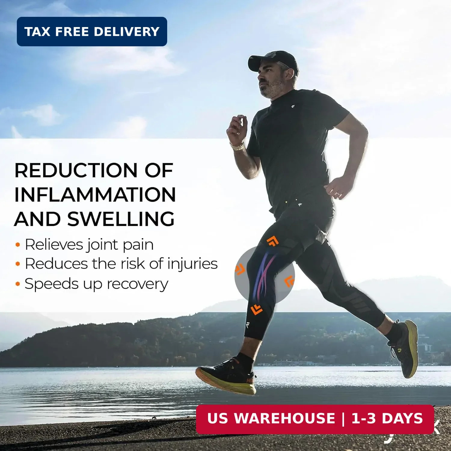FLYTEX – Knee Compression Sleeves – Pain & Injury Relief for Knees – Osteoarthri