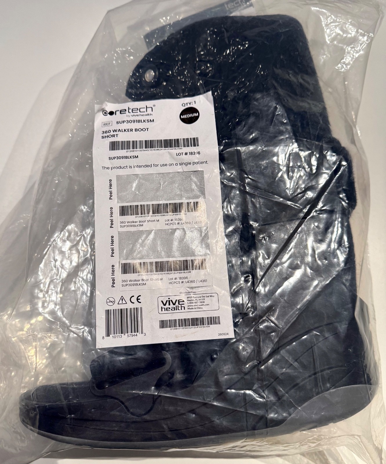 360 Walker Boot Short by Coretech Orthopedics® For Support During Recovery