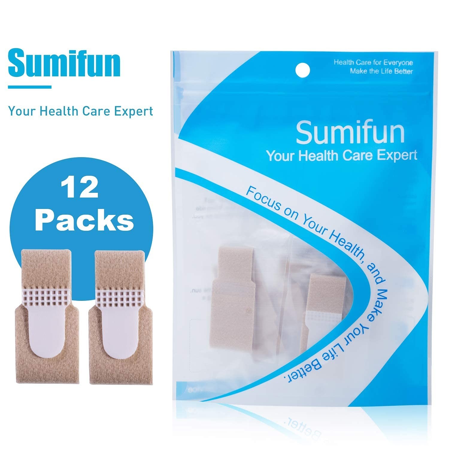 12 PCS Finger Buddy Wraps – Loops Tapes for Broken, Swollen Fingers & Toes, Spli