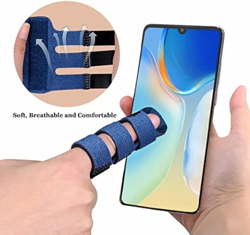 4 pcs Trigger Finger Splint , Finger Brace for Straightening or Support