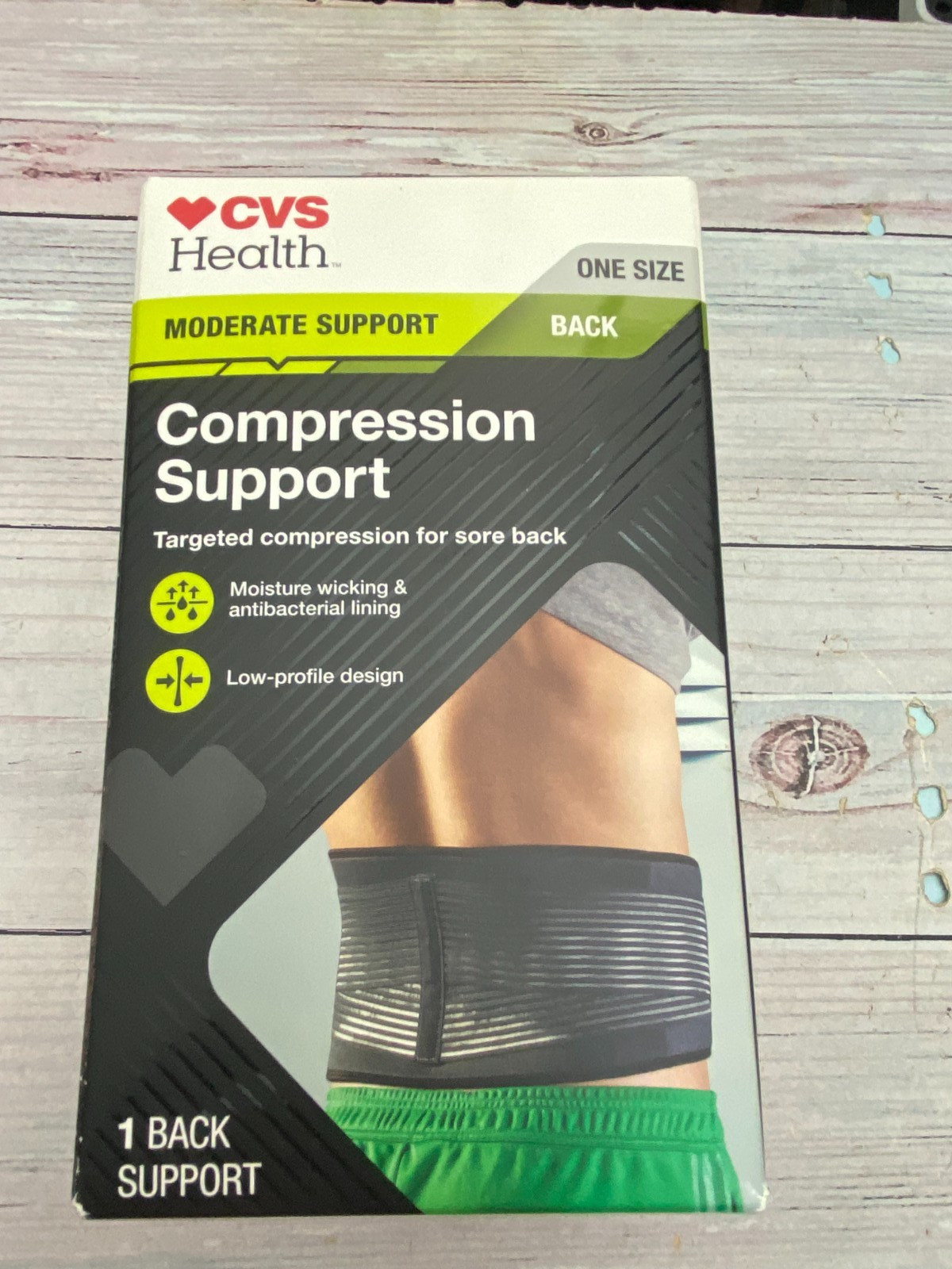 CVS Health Compression Moderate Support Adjustable Back Brace