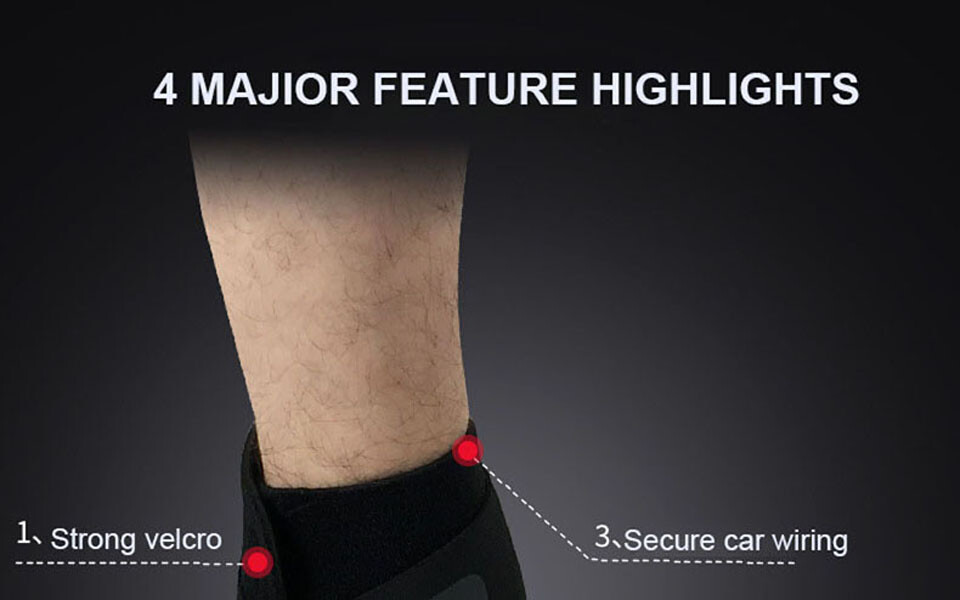 1 Pair Elastic Ankle Support Brace Compression Band for Gym Running Sports
