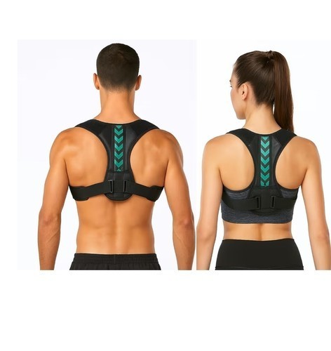 Posture Correction Belt In Black for Men and Women – Upper & Lower Back Support