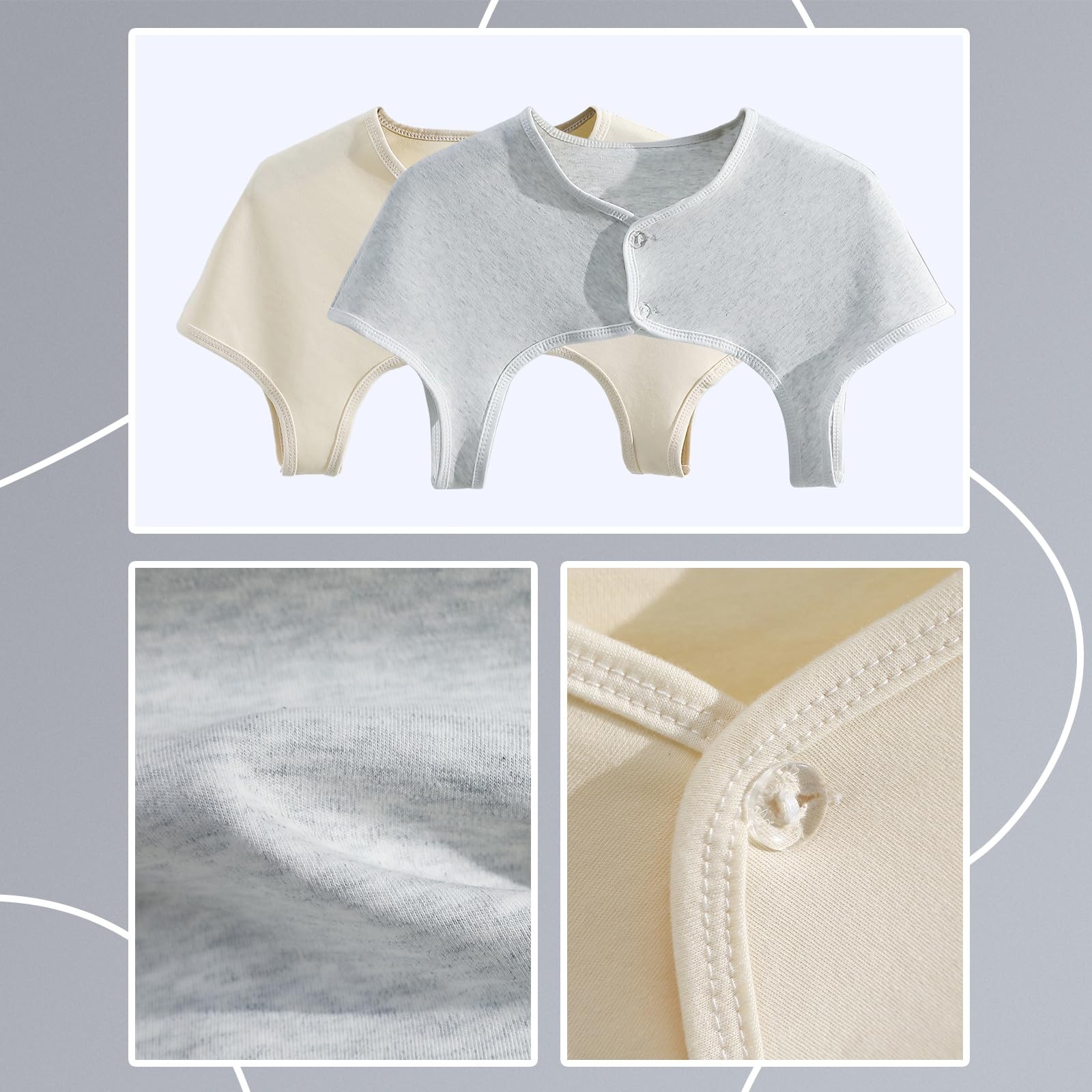 Shoulder Warmth Retainer 100% Cotton – Ultra Thin & Breathable for AC Rooms &…