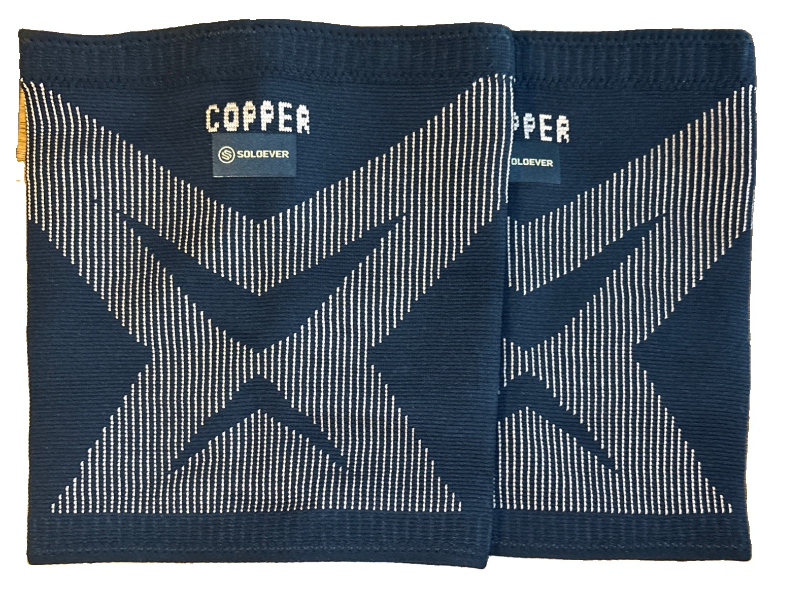 Soloever Copper Compression Brace Set (2) For Thigh Size:LARGE
