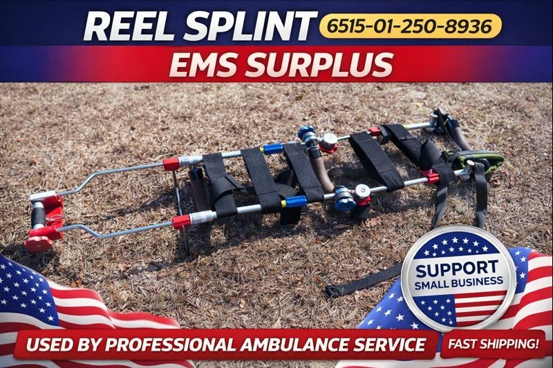 REEL Adult Traction/Extrication Splint System 8801 NSN 6515-01-250-8936 EMS