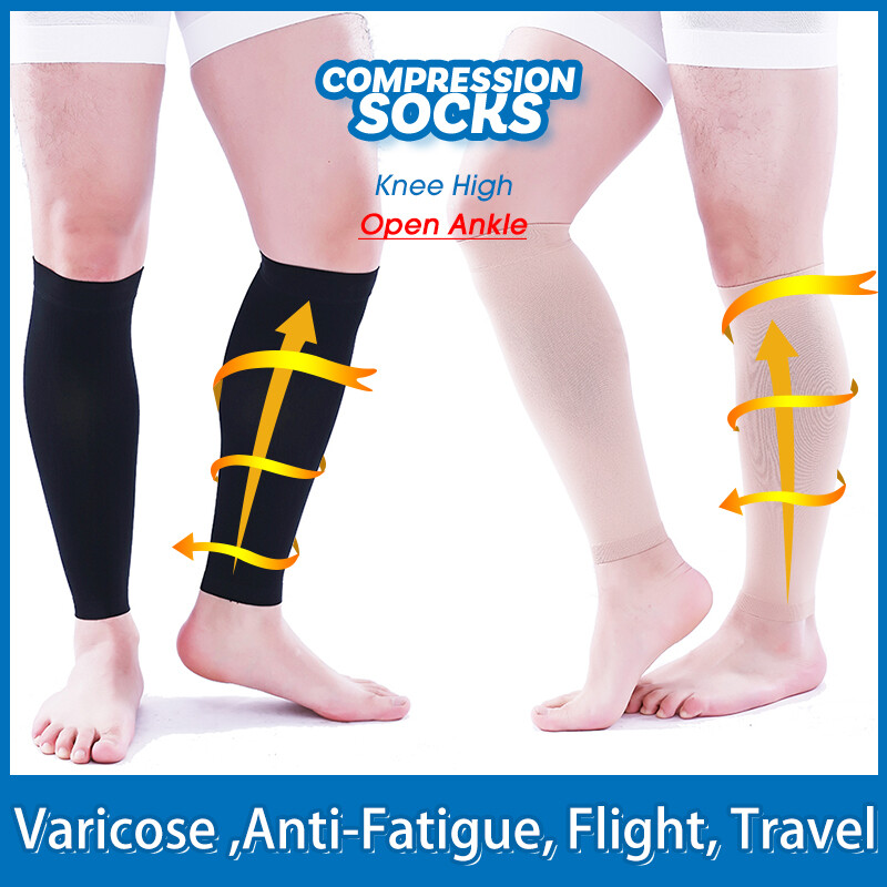 Compression Socks 20-30 mmHg Men Women Calf Sleeve Medical Travel Edema Varicose