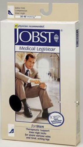 NEW Jobst Formen Mens Knee High Socks 30-40 mmHg Compression Stockings Hosiery