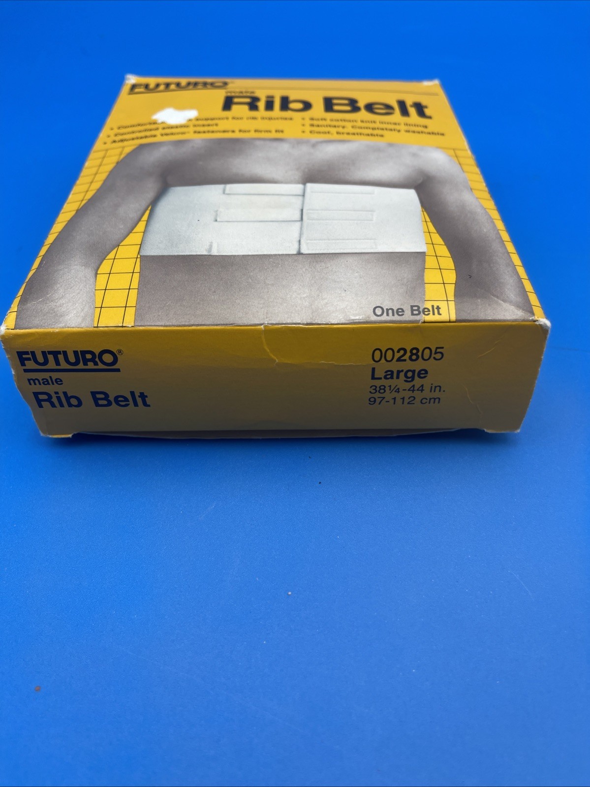 1983 FUTURO Male Rib Belt #002805 Large 38-1/4” – 44” FREE SHIPPING