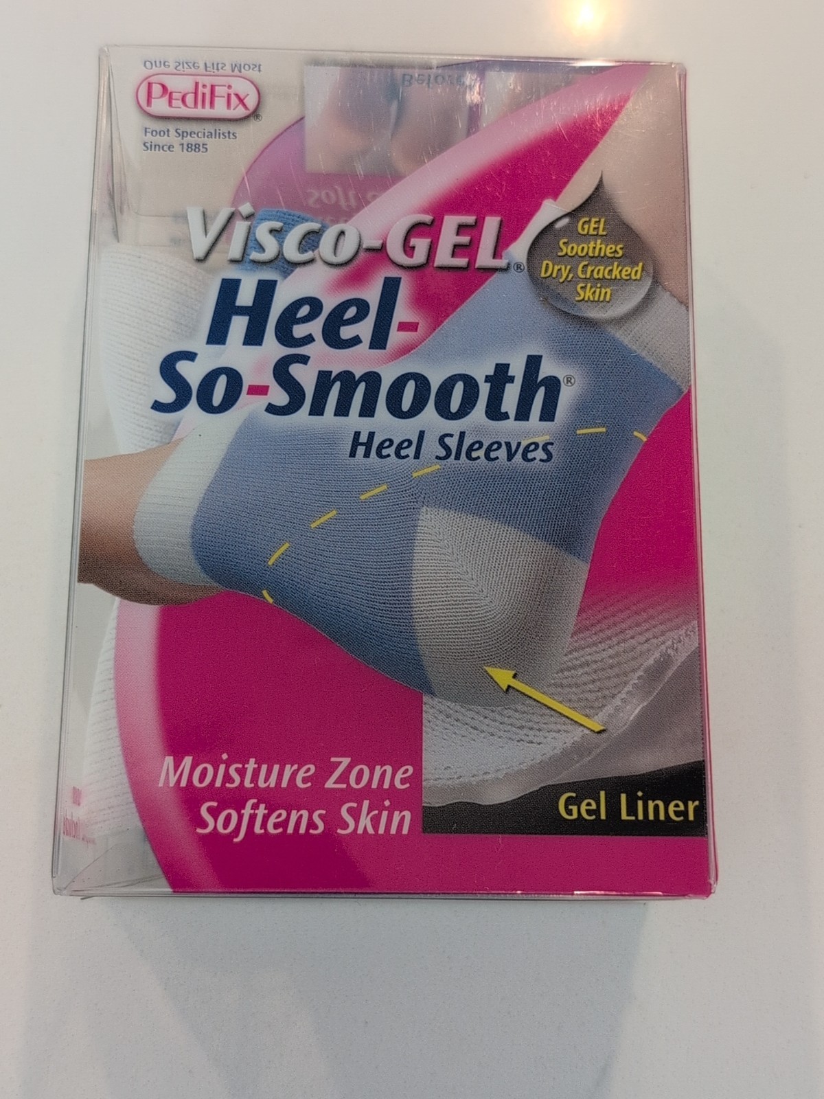 PediFix Visco-Gel Heel-So-Smooth Heel Sleeves – One Size Fits Most, pair (P800)