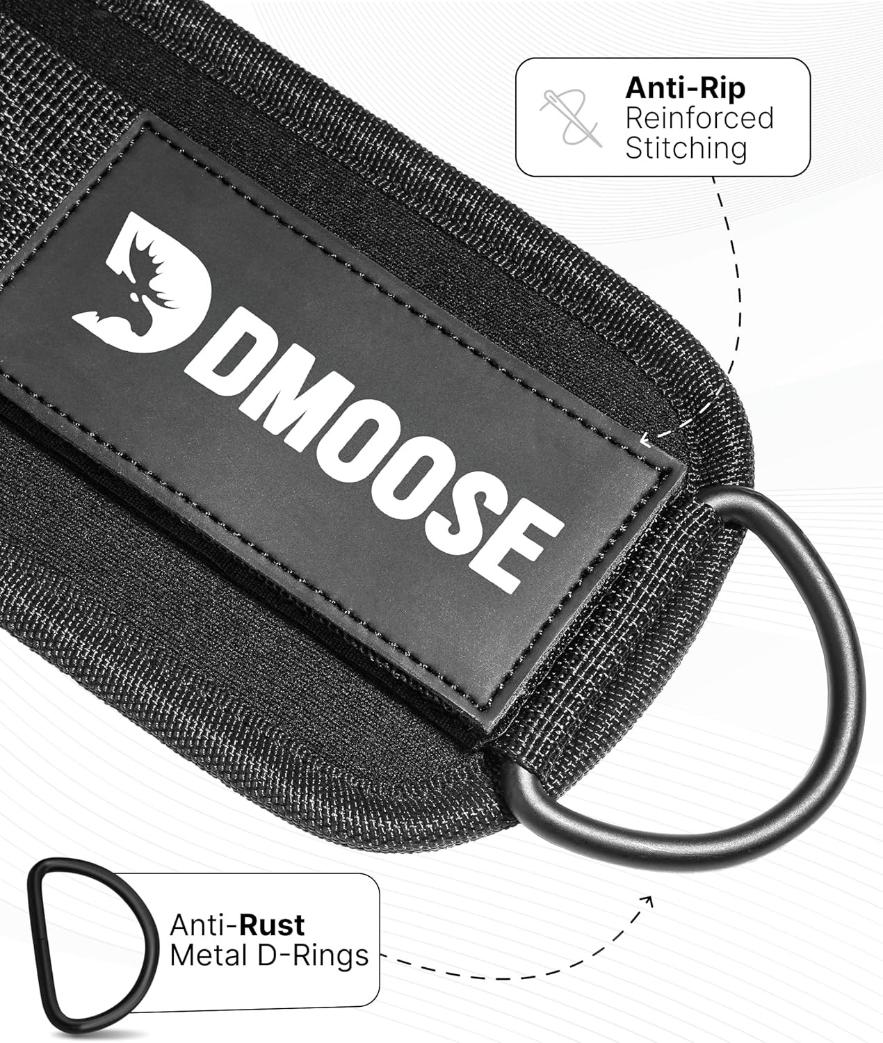 Ankle Strap for Cable Machine – One Size Fit with Premium Padding, Workout Kick