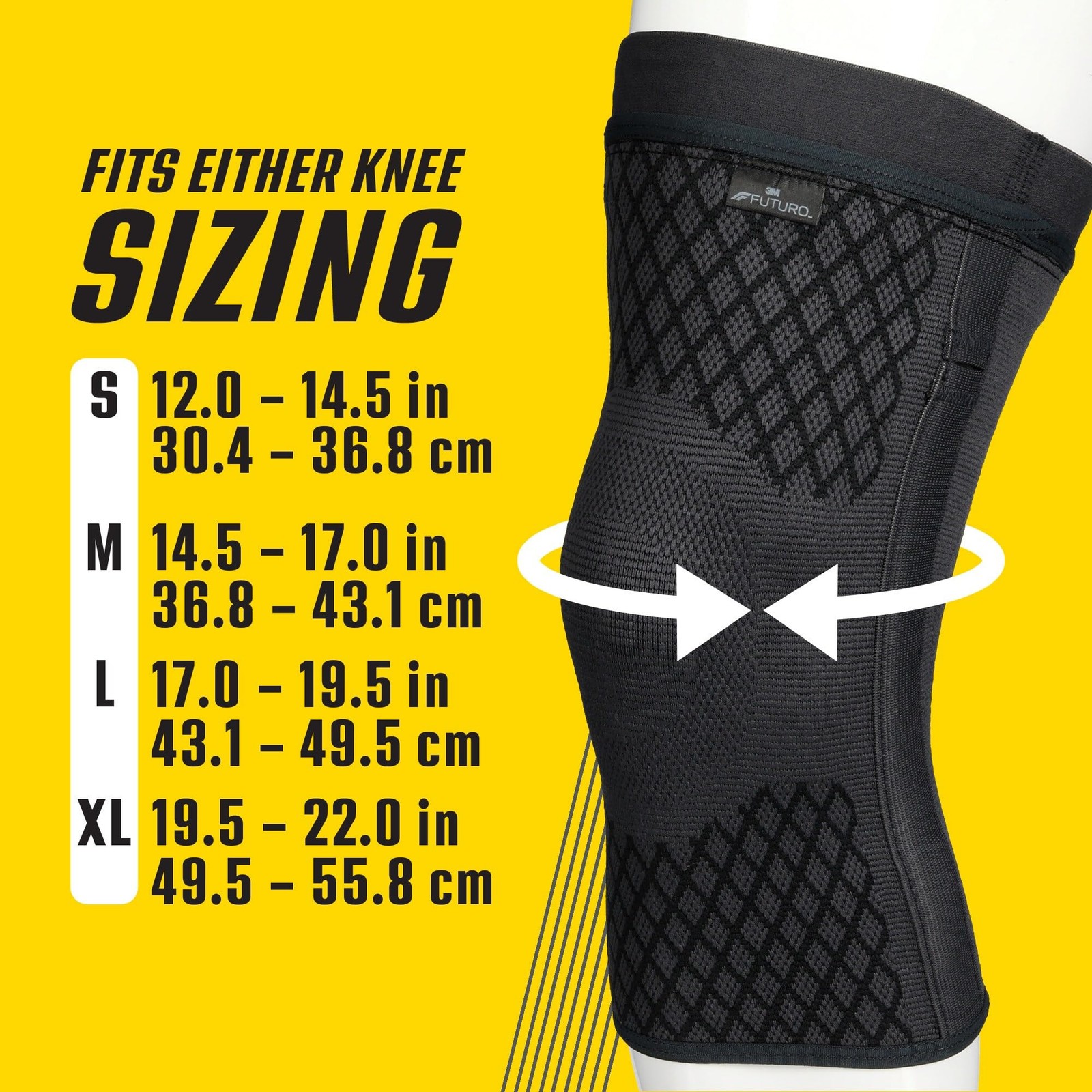 Premium Compression Knee Sleeve with Stabilizers, Removable Stabilizers, Adva…