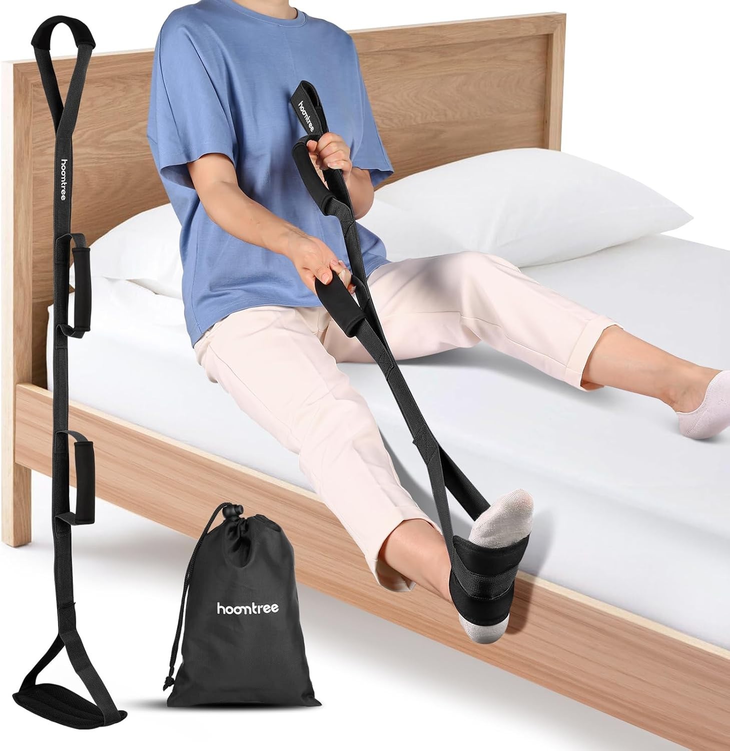 Rigide 43-Inch Leg Lifter Strap with Padded Handles – Essential for Recovery