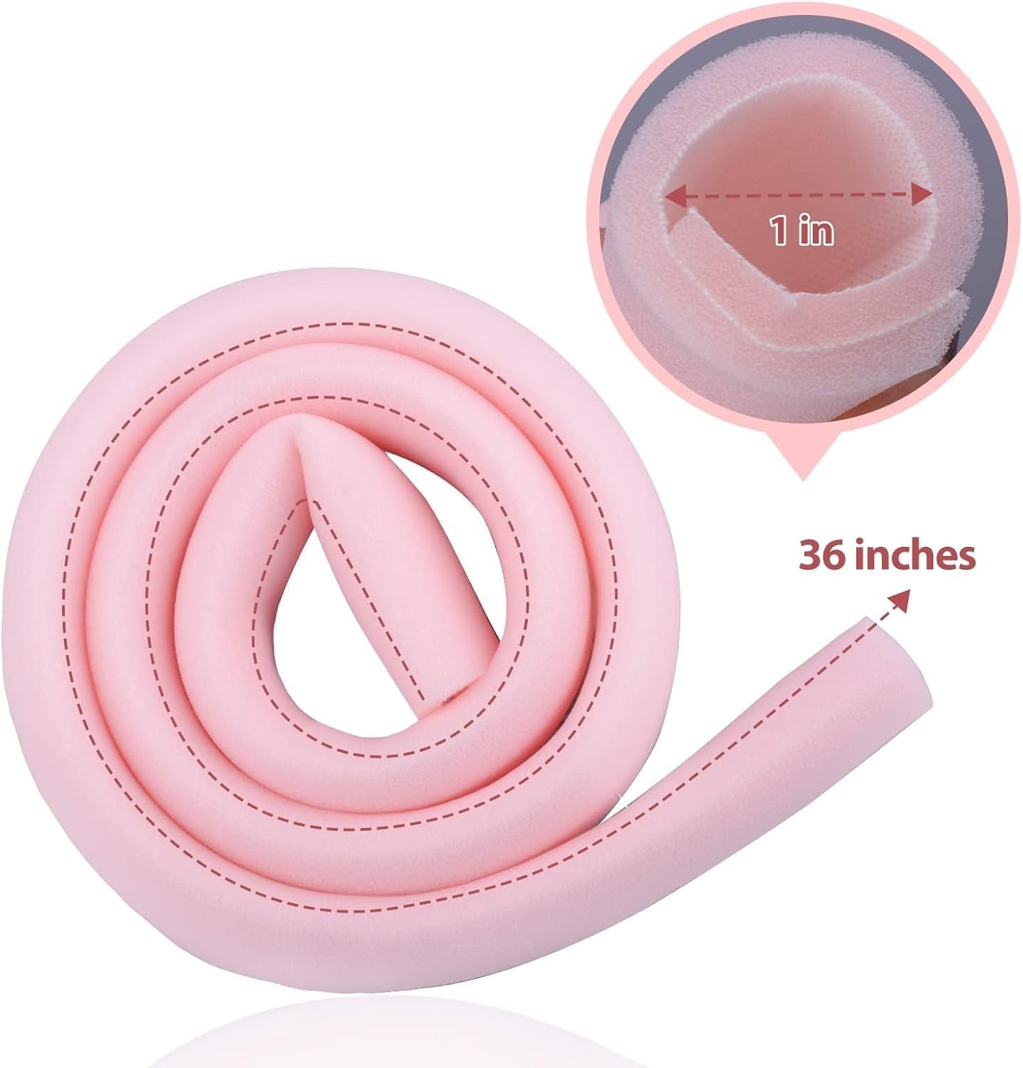 Toe Sleeve with Overlap Large Size 1 Inner Diameter 36 Roll Sponge Protector