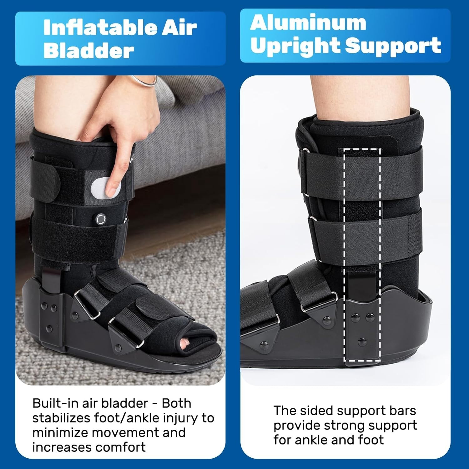 Kefit Walking Boot Adult Medium Boot Fractured/Broken Foot or Ankle NEW