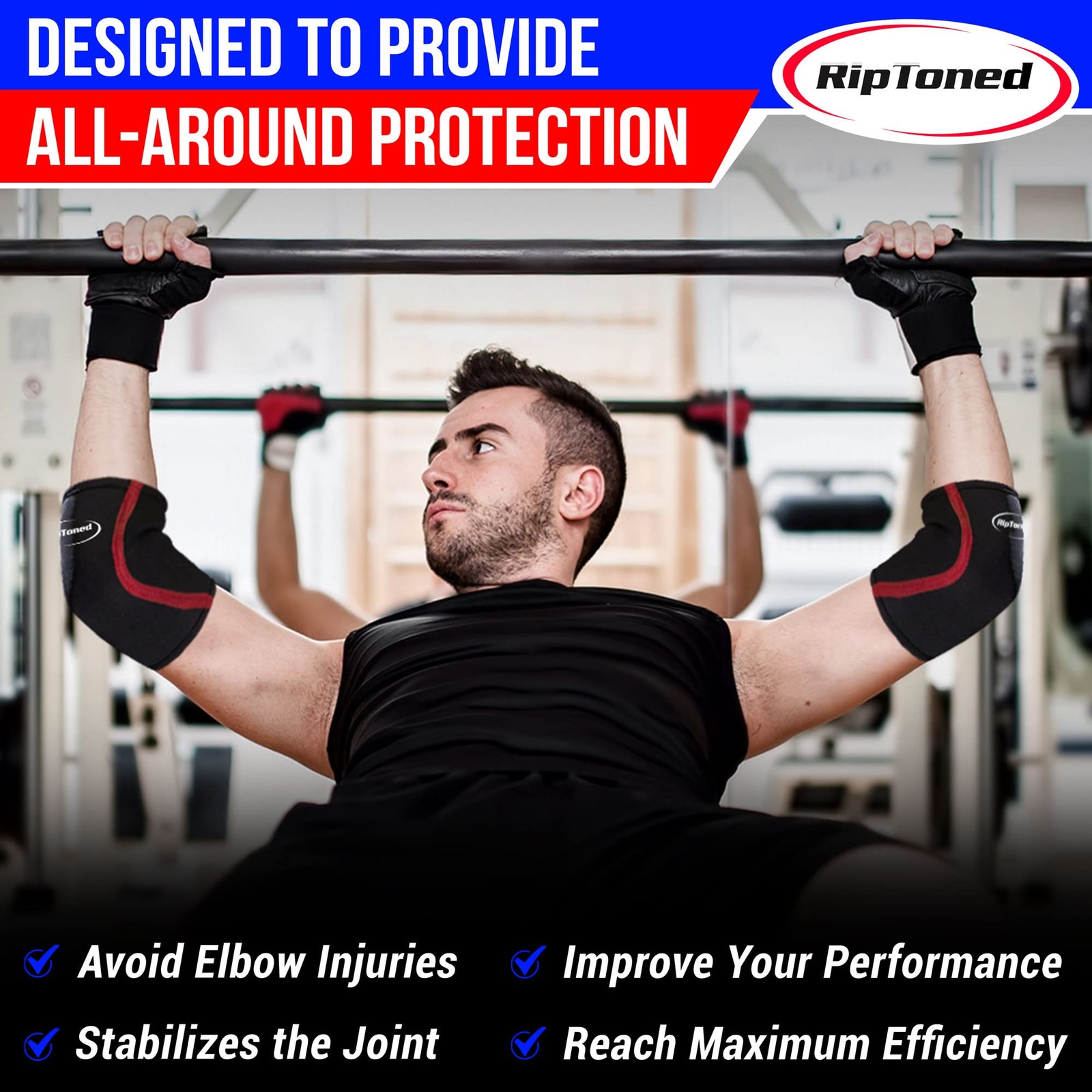Rip Toned Elbow Sleeve Weightlifting – Elbow Wraps – SEE SIZING GUIDE