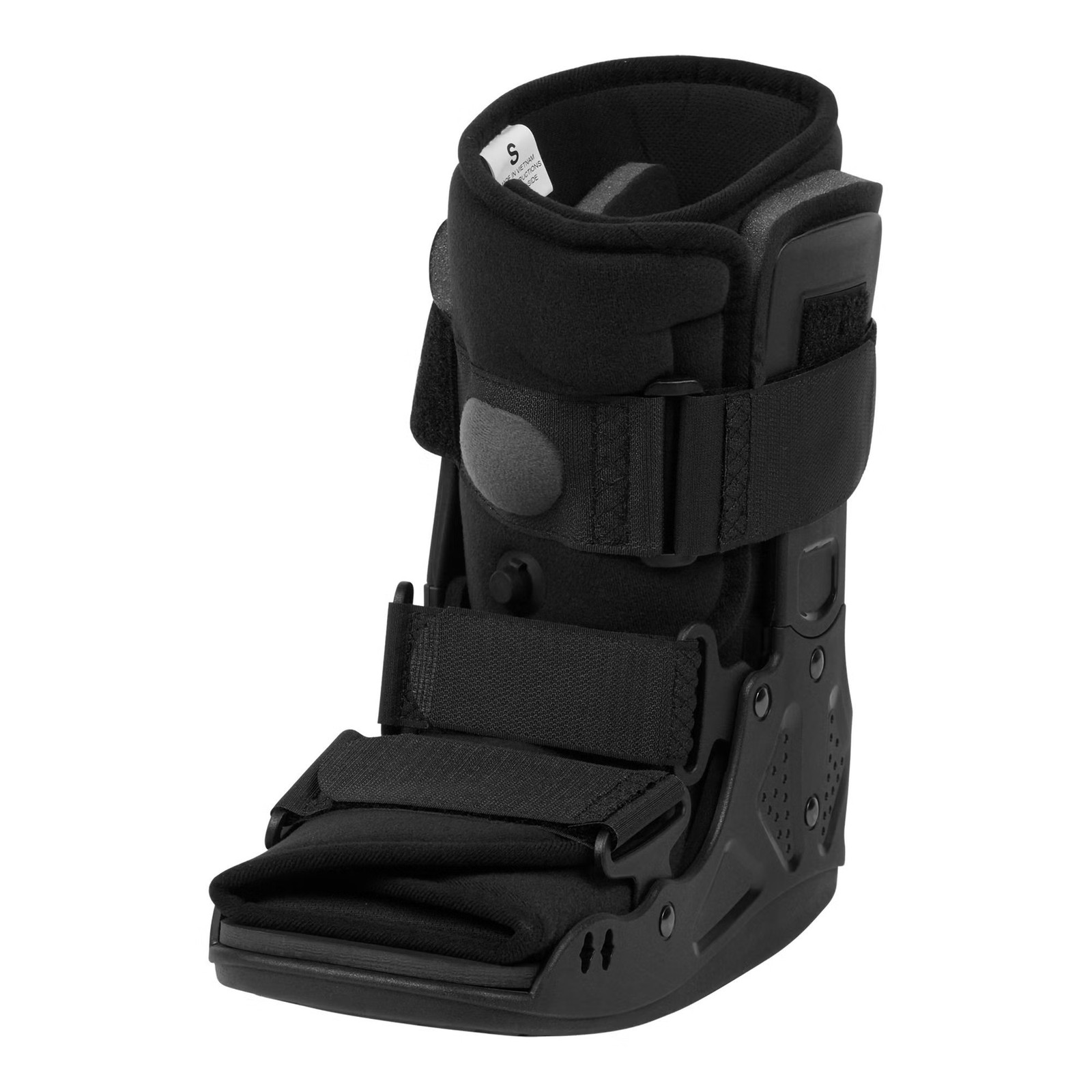 McKesson Black Air Walker Boot Small Hook and Loop for Either Foot 155-79-95523