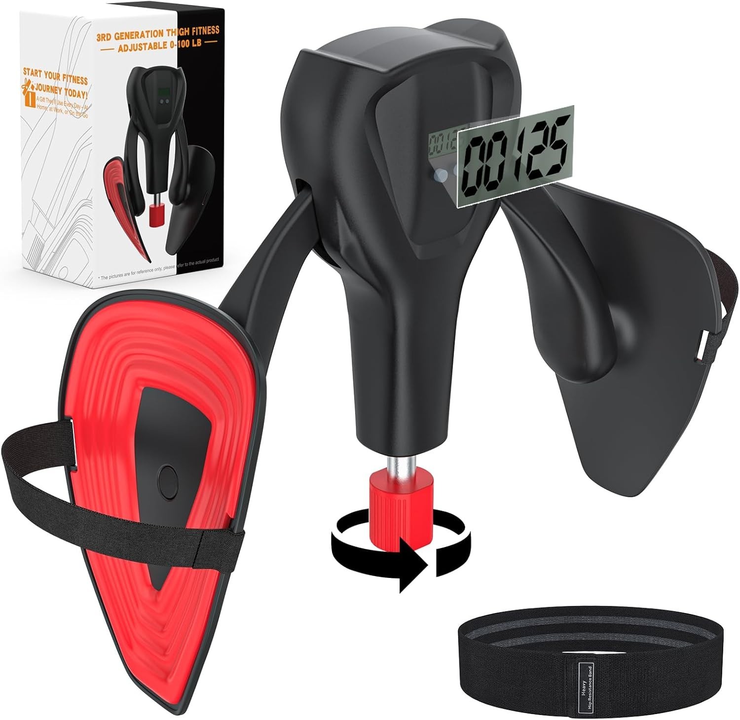 3rd Gen Thigh Exerciser 100 lbs Resistance Bands/`