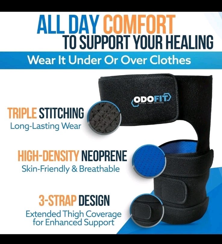 5-in-1 Hip Brace for Womens Sciatica Pain Relief LEFT LEG XL Firm Support