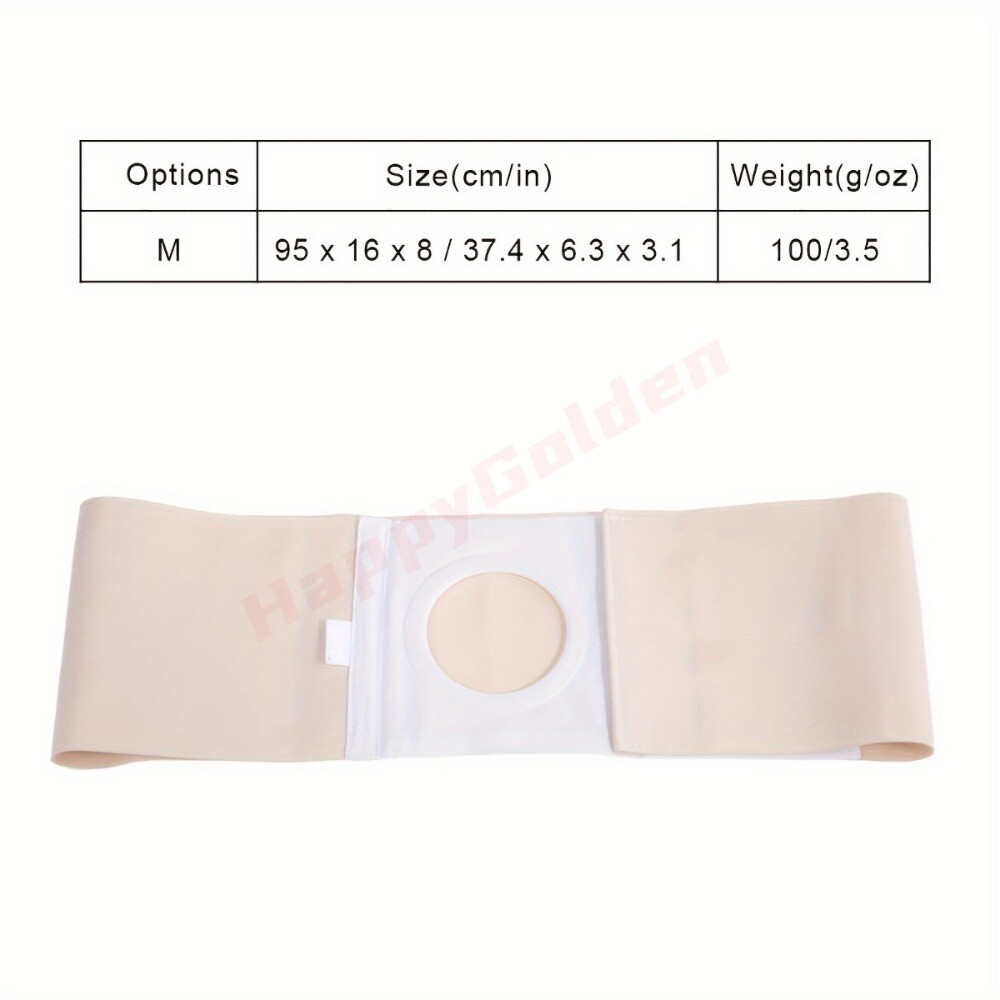 Adjustable Comfort Ostomy Belt Hernia Support Pain Relief Breathable Cloth Beige