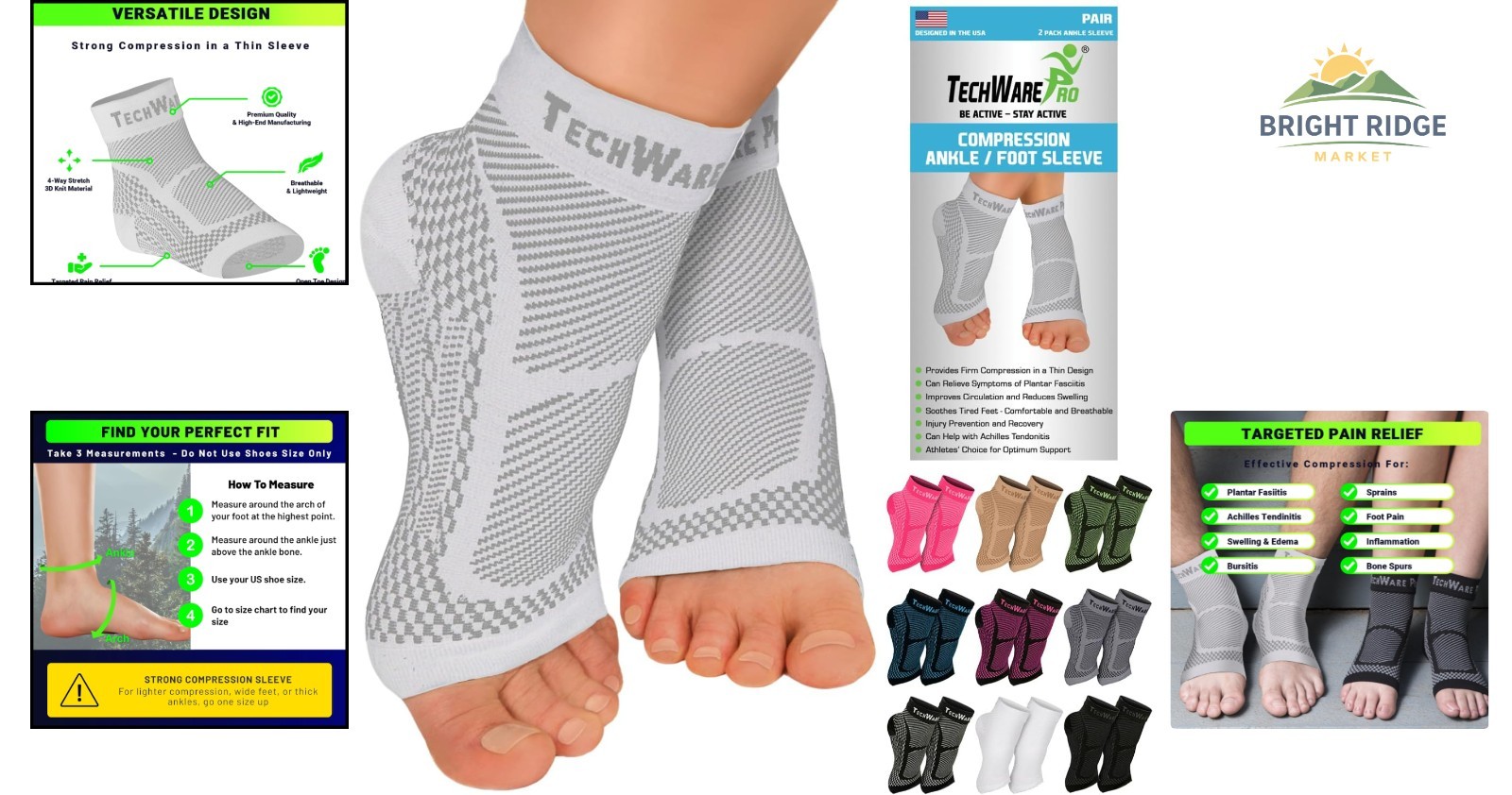 Moisture Wicking Ankle Brace for Men and Women, Ideal for Sports Activities