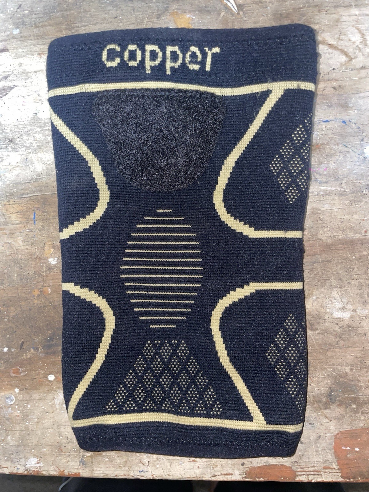 Copper Fit Black Gold Compression Sleeve Brace One Size Fits All