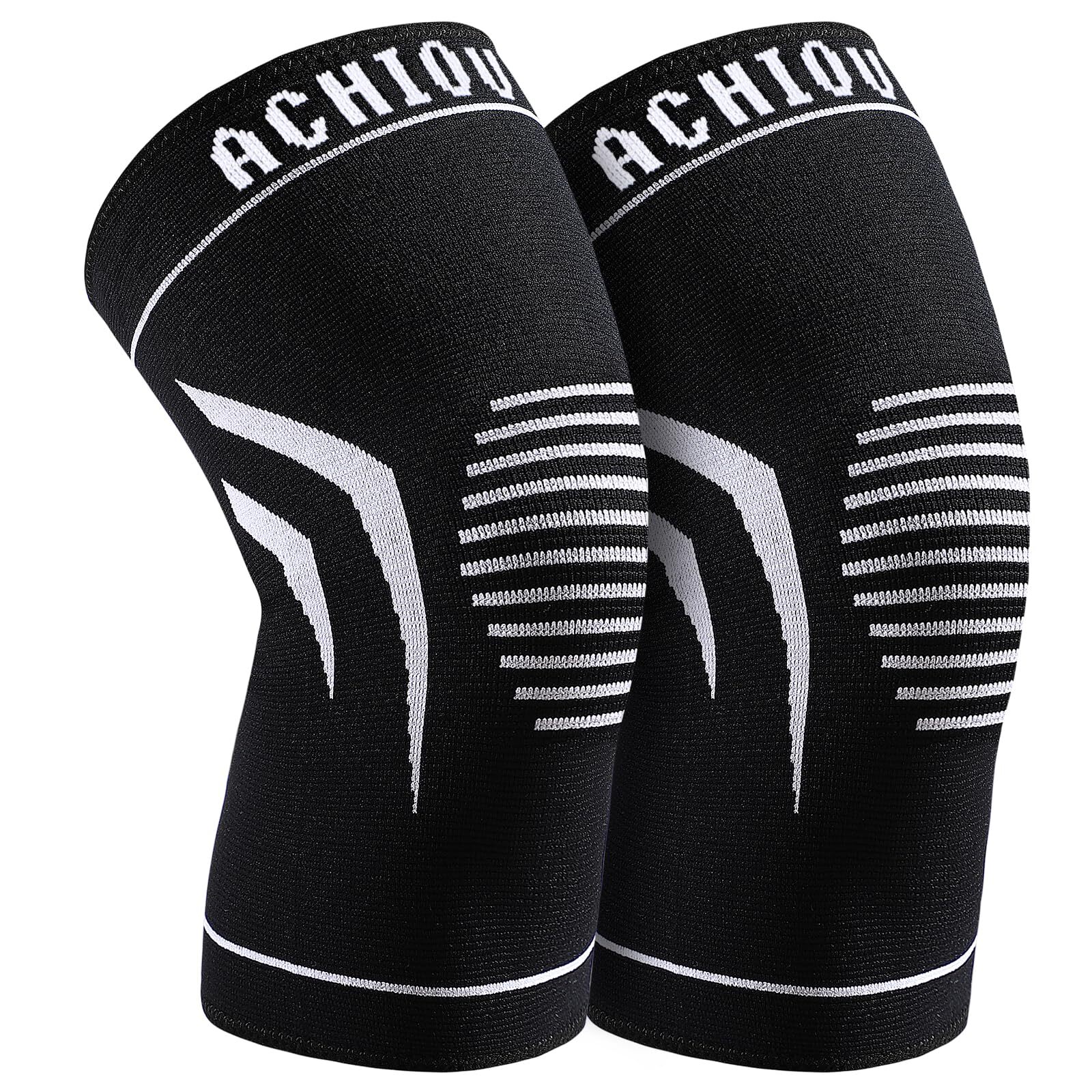 Paquete de 2 rodilleras para mangas de compresión para el dolor de rodilla