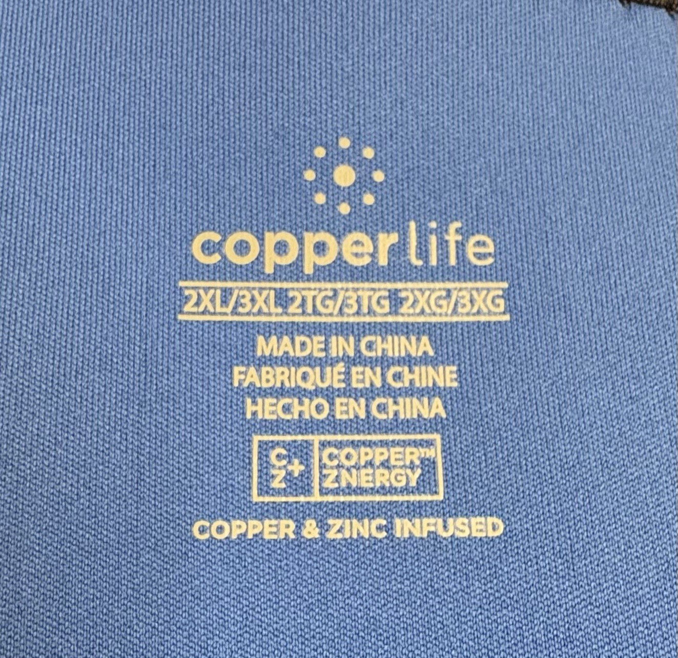 Copper Life Adjustable Back Support Size 2XL-3XL Black Brand New