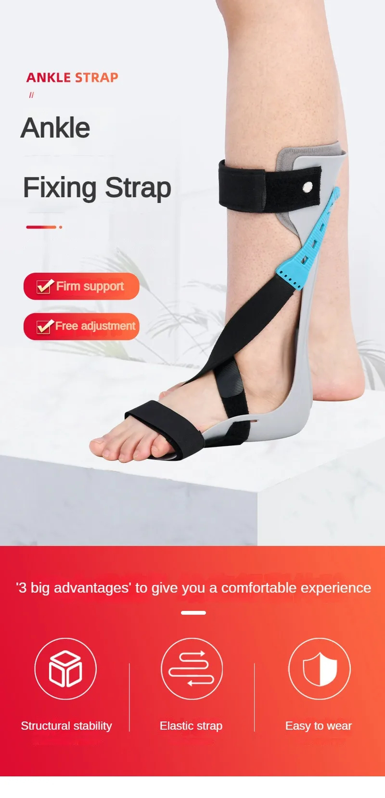 Correction of Stroke Hemiplegia and Ankle Joint Fixation with Foot Drop Orthosis