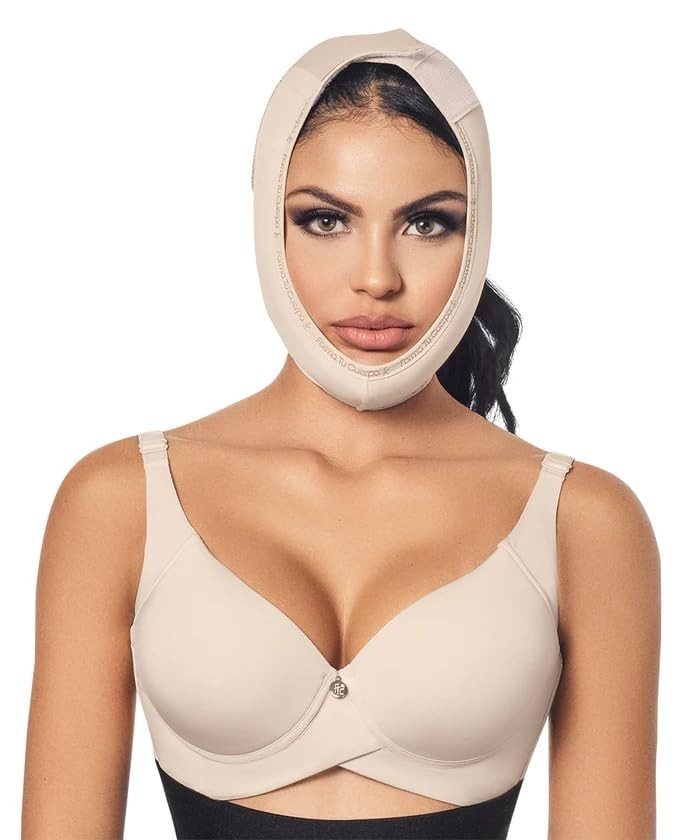 Premium Chin Strap with Foam Padding – Face Lift Compression for Double Chin, Ja