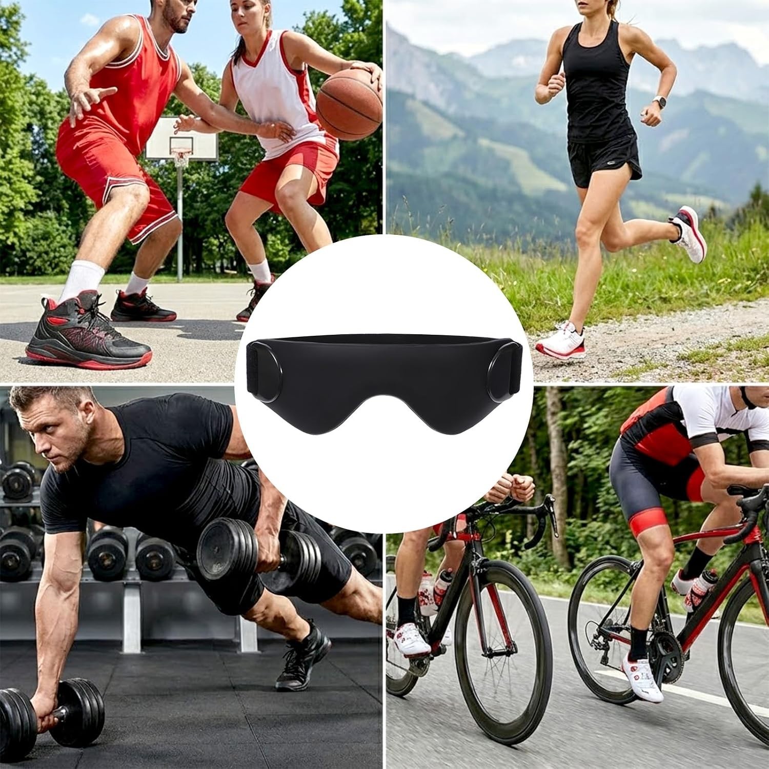 2 Pack Silicone Patella Strap, Adjustable Patellar Tendon Support Strap, Knee